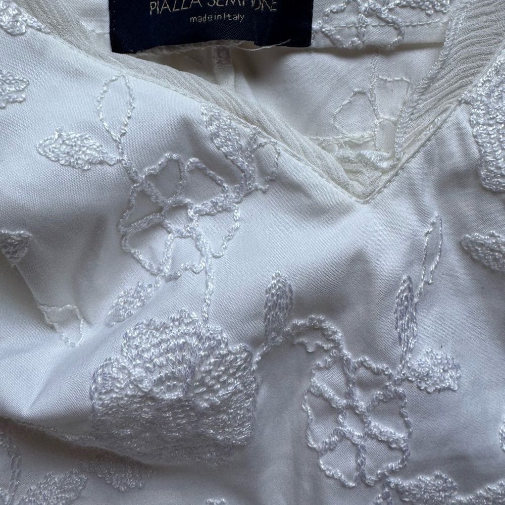 Piazza Sempione White Dress Size 40 - Picture 2 of 9